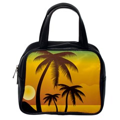 Sunset Summer Classic Handbags (one Side) by Mariart