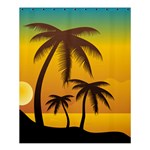 Sunset Summer Shower Curtain 60  x 72  (Medium)  60 x72  Curtain