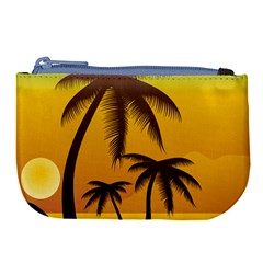 Sunset Summer Large Coin Purse