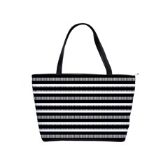 Tribal Stripes Black White Shoulder Handbags