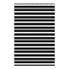 Tribal Stripes Black White Shower Curtain 48  X 72  (small) 