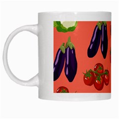 Vegetable Carrot Tomato Pumpkin Eggplant White Mugs by Mariart