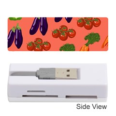 Vegetable Carrot Tomato Pumpkin Eggplant Memory Card Reader (stick)  by Mariart