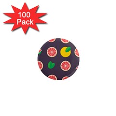 Wild Textures Grapefruits Pattern Lime Orange 1  Mini Magnets (100 Pack)  by Mariart