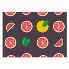 Wild Textures Grapefruits Pattern Lime Orange Large Glasses Cloth by Mariart