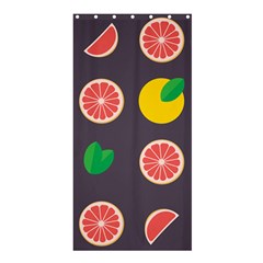 Wild Textures Grapefruits Pattern Lime Orange Shower Curtain 36  X 72  (stall) 