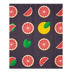 Wild Textures Grapefruits Pattern Lime Orange Shower Curtain 60  X 72  (medium) 