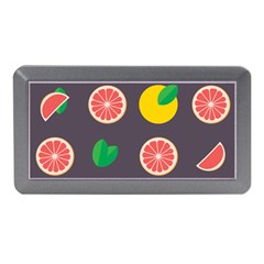 Wild Textures Grapefruits Pattern Lime Orange Memory Card Reader (mini) by Mariart