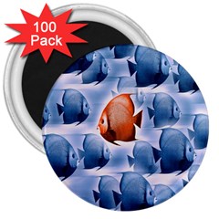 Swim Fish 3  Magnets (100 Pack)