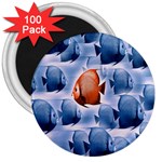 Swim Fish 3  Magnets (100 pack) Front