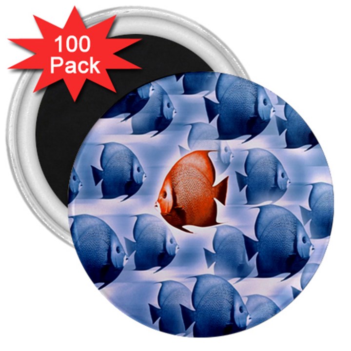 Swim Fish 3  Magnets (100 pack)