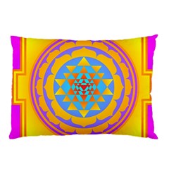 Triangle Orange Pink Pillow Case by Mariart
