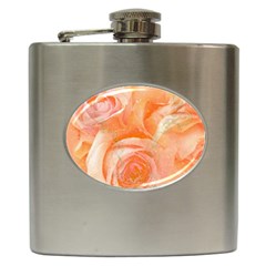 Flower Power, Wonderful Roses, Vintage Design Hip Flask (6 Oz) by FantasyWorld7