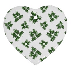 Nature Motif Pattern Design Ornament (Heart)