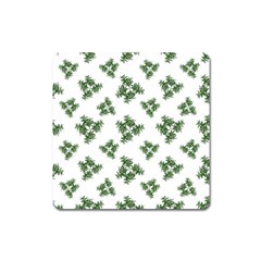 Nature Motif Pattern Design Square Magnet by dflcprints