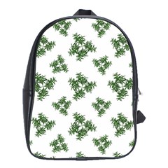 Nature Motif Pattern Design School Bag (XL)