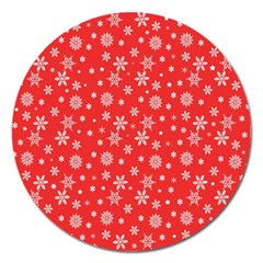 Xmas Pattern Magnet 5  (round)