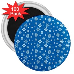 Xmas Pattern 3  Magnets (100 Pack) by Valentinaart