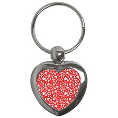 Xmas pattern Key Chains (Heart) 