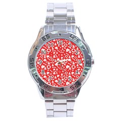 Xmas pattern Stainless Steel Analogue Watch