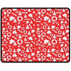 Xmas pattern Double Sided Fleece Blanket (Medium) 