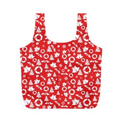 Xmas pattern Full Print Recycle Bags (M) 