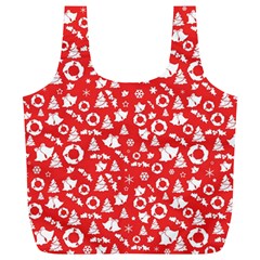 Xmas pattern Full Print Recycle Bags (L) 