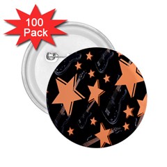 Guitar Star Rain 2 25  Buttons (100 Pack) 