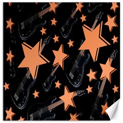 Guitar Star Rain Canvas 16  X 16   by SpaceyQT