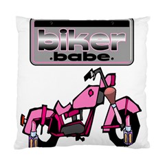 Biker Babe Standard Cushion Case (two Sides) by SpaceyQT