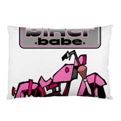 Biker Babe Pillow Case by SpaceyQT