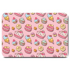 Sweet Pattern Large Doormat  by Valentinaart