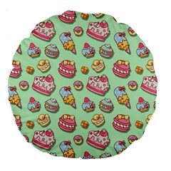 Sweet Pattern Large 18  Premium Round Cushions by Valentinaart