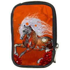 Steampunk, Wonderful Wild Steampunk Horse Compact Camera Cases by FantasyWorld7