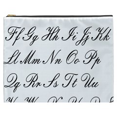 Alphabet Embassy Font Cosmetic Bag (xxxl)  by Mariart