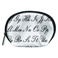 Alphabet Embassy Font Accessory Pouches (medium)  by Mariart