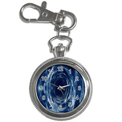 Worm Hole Line Space Blue Key Chain Watches