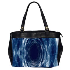 Worm Hole Line Space Blue Office Handbags (2 Sides)  by Mariart