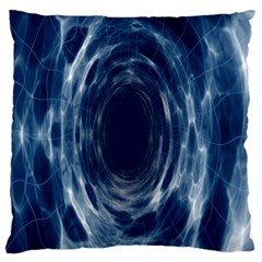 Worm Hole Line Space Blue Standard Flano Cushion Case (one Side) by Mariart