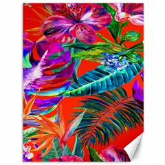 Aloha Hawaiian Flower Floral Sexy Summer Orange Canvas 36  X 48   by Mariart