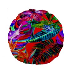 Aloha Hawaiian Flower Floral Sexy Summer Orange Standard 15  Premium Round Cushions by Mariart