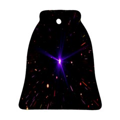 Animation Plasma Ball Going Hot Explode Bigbang Supernova Stars Shining Light Space Universe Zooming Bell Ornament (two Sides)