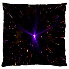 Animation Plasma Ball Going Hot Explode Bigbang Supernova Stars Shining Light Space Universe Zooming Large Flano Cushion Case (one Side)