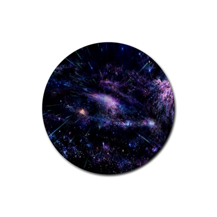 Animation Plasma Ball Going Hot Explode Bigbang Supernova Stars Shining Light Space Universe Zooming Rubber Coaster (Round) 
