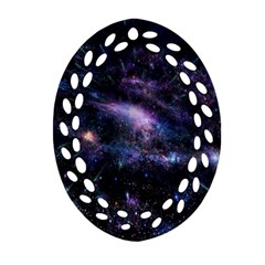 Animation Plasma Ball Going Hot Explode Bigbang Supernova Stars Shining Light Space Universe Zooming Oval Filigree Ornament (two Sides) by Mariart