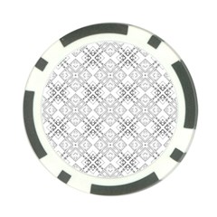 Background Pattern Diagonal Plaid Black Line Poker Chip Card Guard (10 Pack)