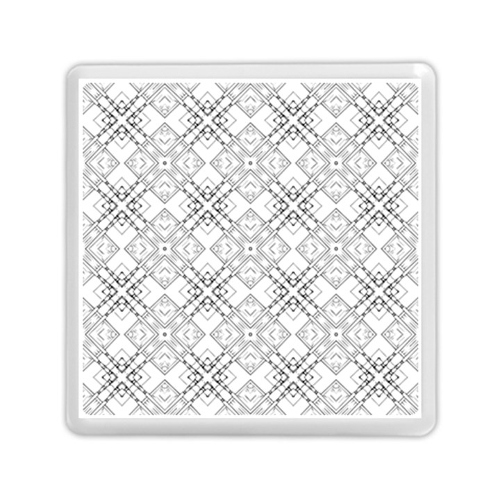 Background Pattern Diagonal Plaid Black Line Memory Card Reader (Square) 