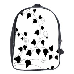 Black Leaf School Bag (XL)