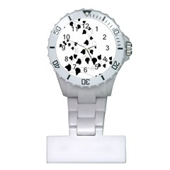 Black Leaf Plastic Nurses Watch