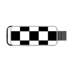 Grid Domino Bank And Black Portable Usb Flash (one Side) by Nexatart